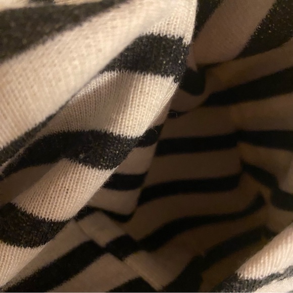 Chaser Small Striped Black White Zip Up Sweatshirt - Picture 11 of 13